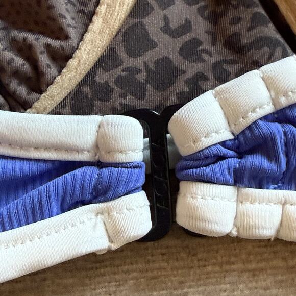 Acacia Free People Sadie Piped Ribbed Bikini Top Sapphire‎ Blue Size Petite NEW - Picture 5 of 11